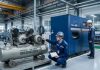 So sánh máy nén khí trục vít và piston trong nhà máy công nghiệp
