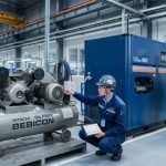 So sánh máy nén khí trục vít và piston trong nhà máy công nghiệp
