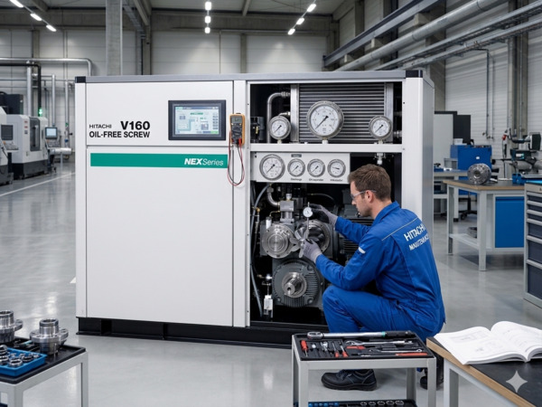 Máy nén khí vận hành ổn định sau khi bảo dưỡng định kỳ