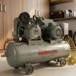 Máy nén khí 1HP cũ thiết kế nhỏ gọn cho nhu cầu dân dụng