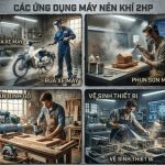 Các nhu cầu sử dụng phổ biến của máy nén khí 2HP