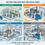 Máy nén khí phù hợp từng nhu cầu sử dụng từ gia đình đến nhà máy