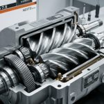 Công nghệ đầu nén máy nén khí Hitachi 7.5kW hiệu suất cao