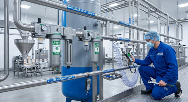 Bảo dưỡng giúp đảm bảo chất lượng khí nén sạch