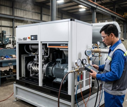 Kiểm tra công suất và lưu lượng khí thực tế của máy nén khí cũ