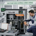 Dễ dàng bảo trì máy nén khí Hitachi 15kW thay lọc dầu và lọc gió định kỳ