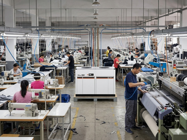 Hệ thống khí nén trong ngành dệt may công nghiệp