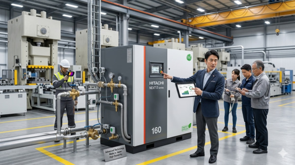 Máy nén khí Hitachi nổi bật về hiệu suất và độ bền