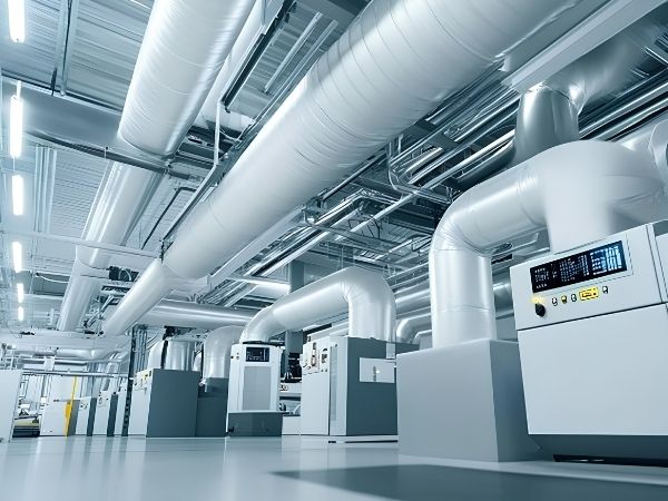 Thiết kế đường ống kết nối hệ thống khí nén