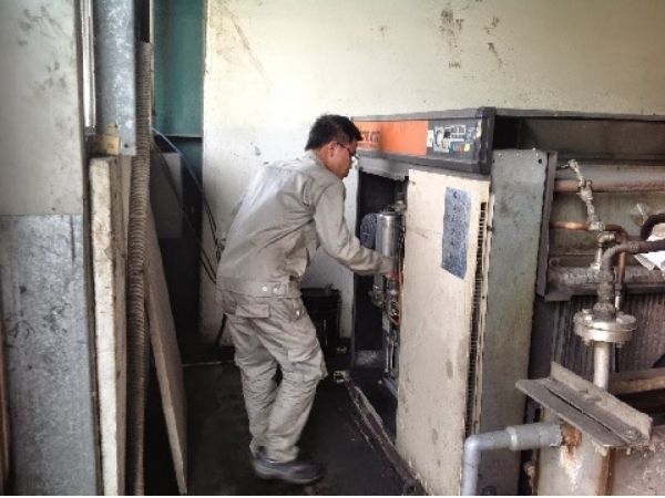 Hướng dẫn cài đặt máy nén khí Hitachi ở vị trí tiêu chuẩn