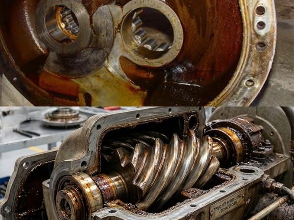 Dấu hiệu nhận biết máy nén khí bị keo dầu