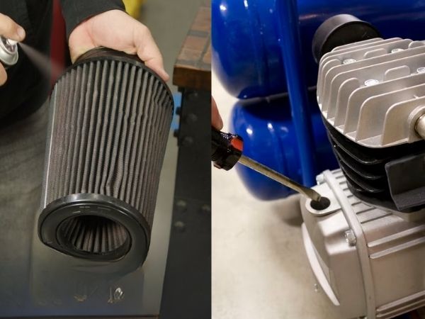 Vệ sinh lọc đầu và điều chỉnh lượng dầu sử dụng