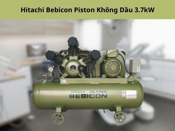 Hitachi Bebicon Piston Không Dầu 3.7kW