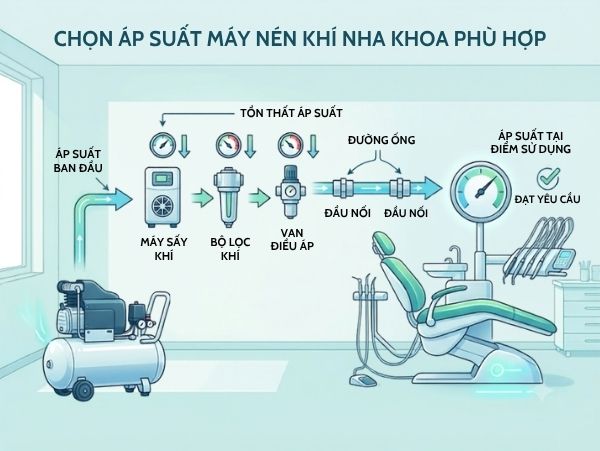 Chọn áp suất làm việc phù hợp