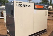 Máy nén khí trục vít Hitachi 75kW chính hãng Nhật Bản Máy nén khí trục vít Hitachi 75kW chính hãng Nhật Bản
