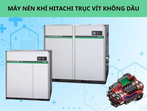 Máy nén khí trục vít không dầu 