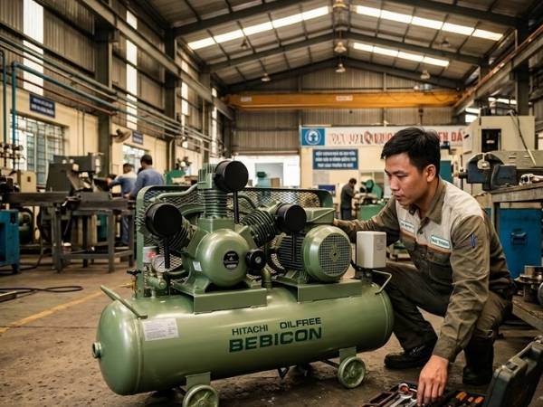 Hướng dẫn cách sửa máy nén khí không dầu hiệu quả