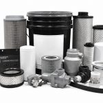 Linh kiện mới như lõi lọc dầu và các chi tiết khác của máy nén khí