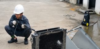 Cách súc rửa & vệ sinh két giải nhiệt máy nén khí bị tắc hiệu quả